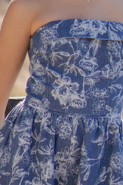 Aria Floral Print Romper