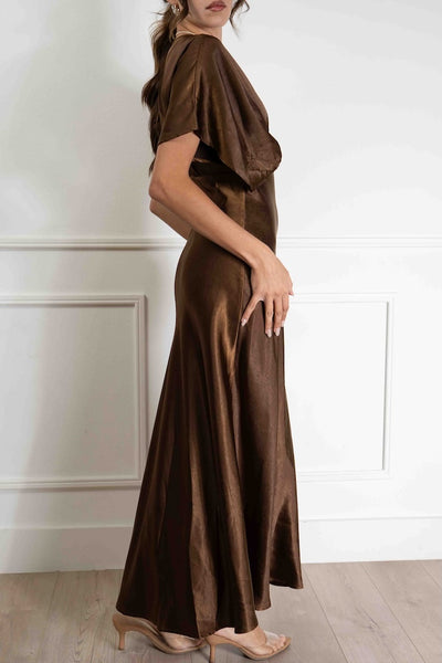 Aurora Satin Maxi Dress
