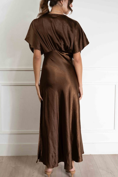 Aurora Satin Maxi Dress