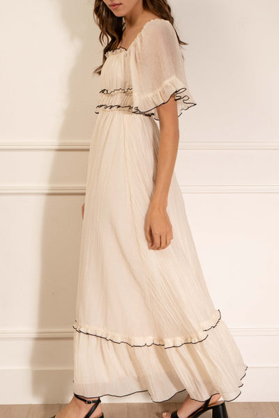 Bella Ruffle Maxi Dress