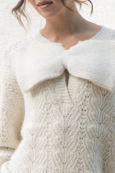 Big Bow Knit Mini Dress