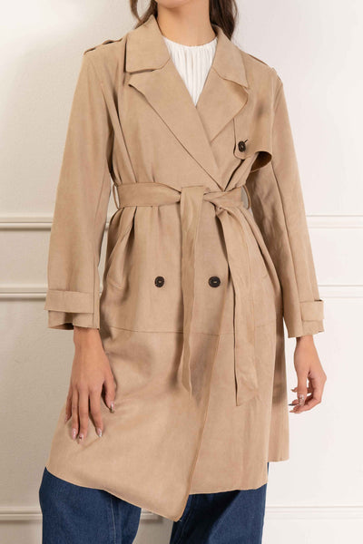 Carly Belted Trench Coat