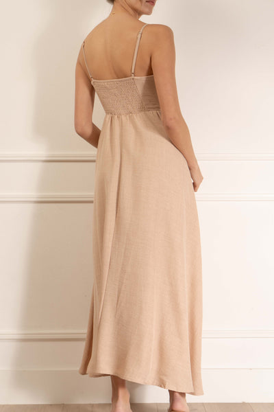 Caroline Linen Midi Dress