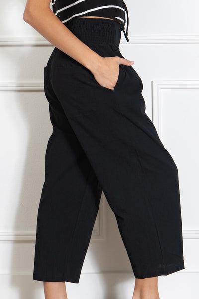 Casual Style Cropped Pants