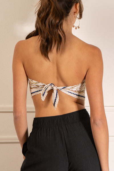 chain pattern silky scarf