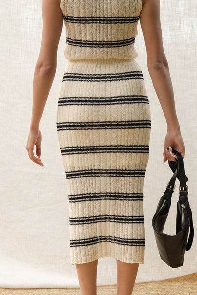 Dianne Stripe Knit Skirt