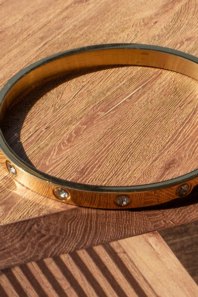 Rhinestone Bangle Bracelet