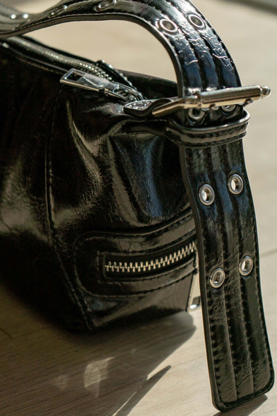 Grommet Strap Leather Bag