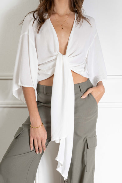 Emma Front Tie Top