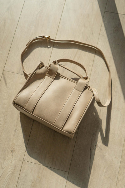 Faux Leather Square Top Bag