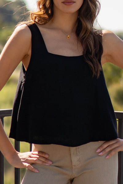 Flowy Split Back Top