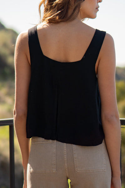 Flowy Split Back Top