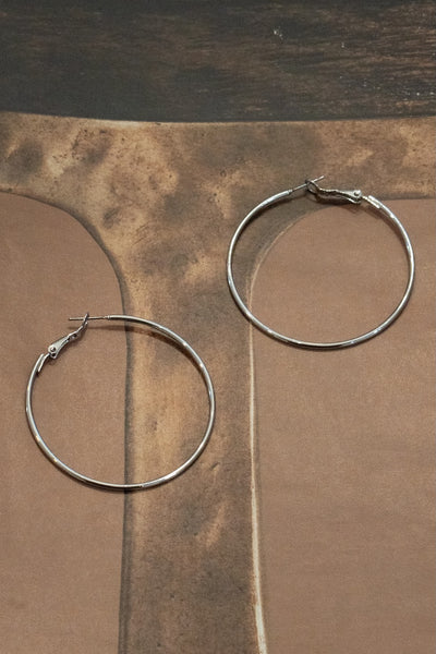 Gold Dipped 50mm Hoop Earrings