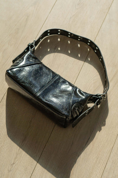 Grommet Strap Leather Bag