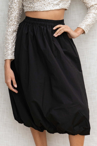 Heidi Bubble Hem Midi Skirt