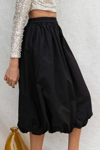 Heidi Bubble Hem Midi Skirt