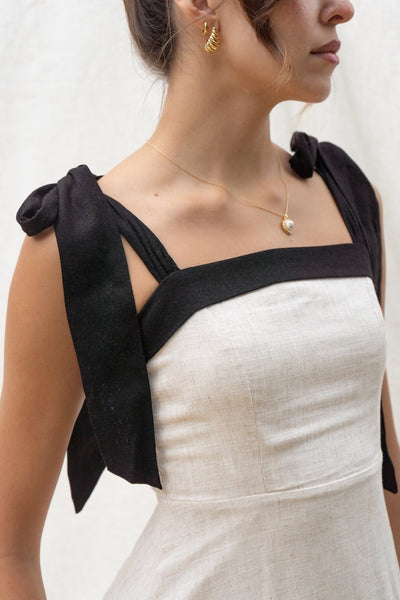 Helena Tie Strap Maxi Dress