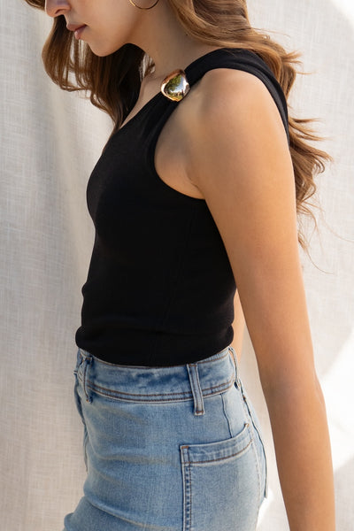 Jamie One Shoulder Trim Top