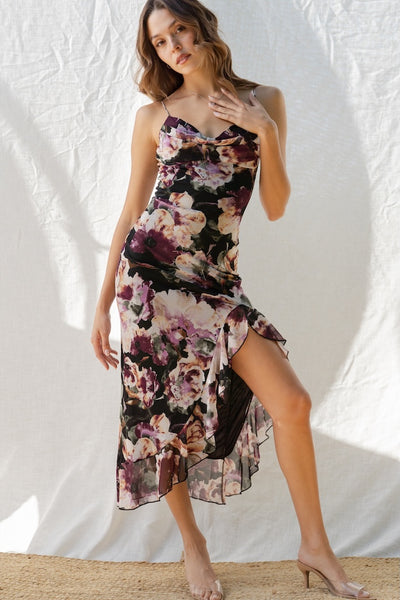 Jen Floral Ruffle Dress