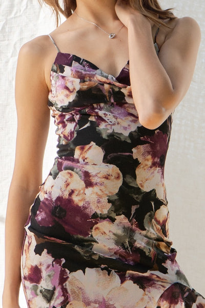 Jen Floral Ruffle Dress