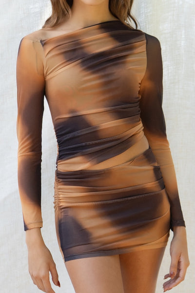 Jennifer Mesh Cut Out Dress