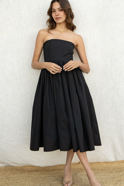 Karla Strapless Midi Dress