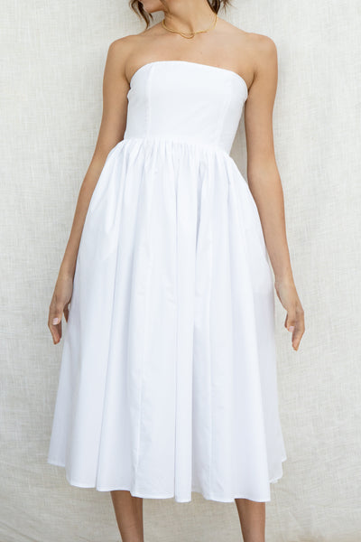 Karla Strapless Midi Dress