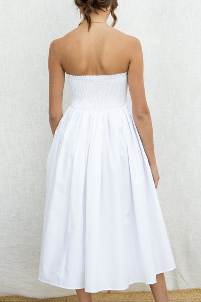 Karla Strapless Midi Dress