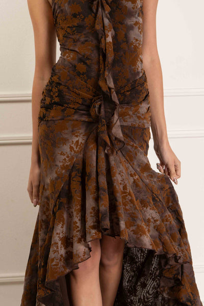 Kenia Ruffle Maxi Dress