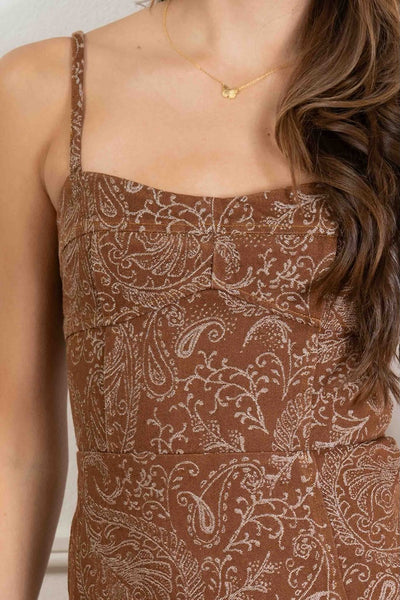 Kristen Paisley Print Mini Dress