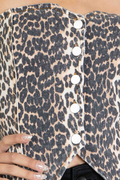 Lina Strapless Denim Top