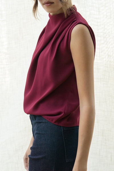Paige Mock Neck Blouse