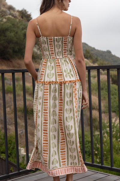 Selene Printed Maxi Dress