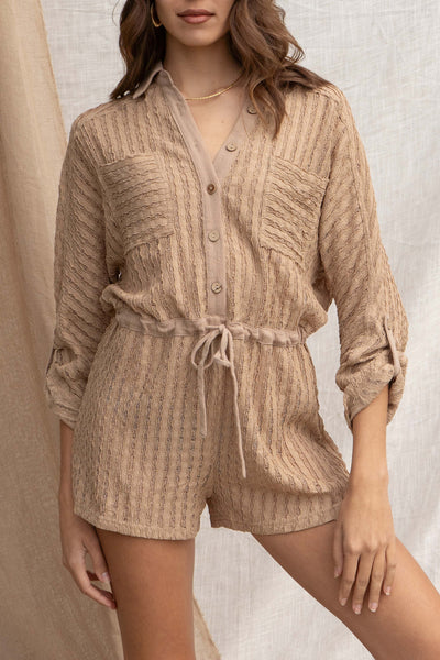 Sky Textured Romper