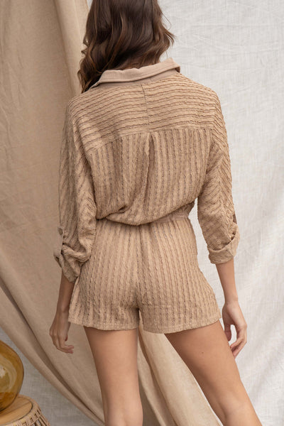 Sky Textured Romper