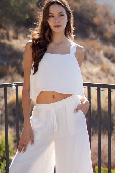 Valerie Scallop Detail Top