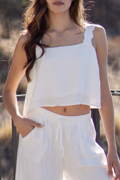 Valerie Scallop Detail Top