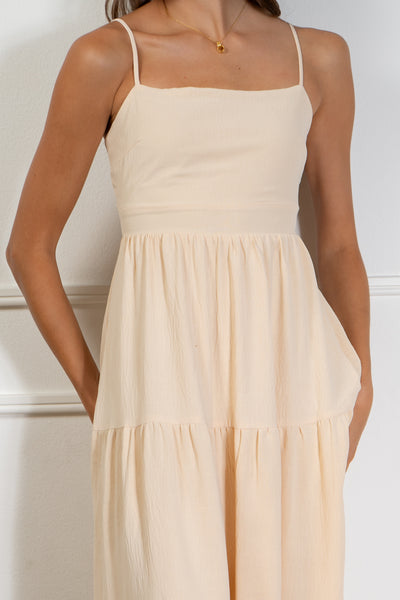 Alina Tie Back Midi Dress