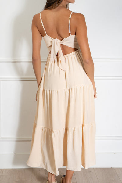 Alina Tie Back Midi Dress