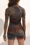 Amanda Marble Mini Dress