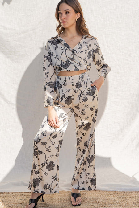 Arely Floral Pant Set