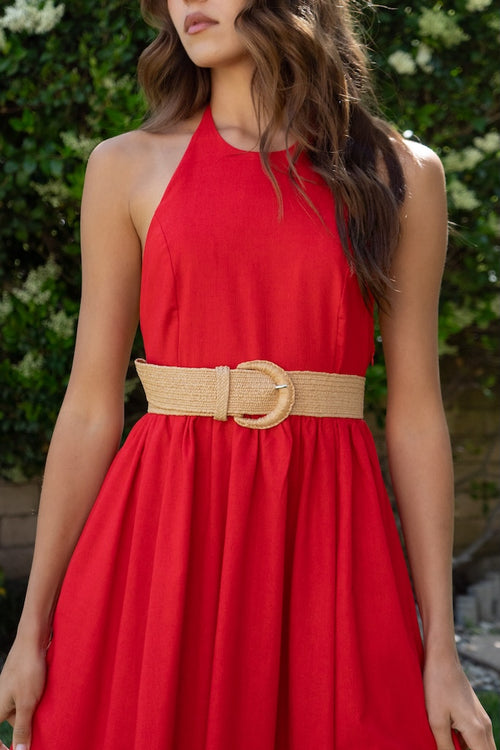 Braided Buckle Elastic Belt