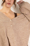 Button Detail Knit Sweater