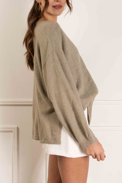 Button Detail Knit Sweater