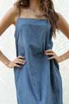 Camille Open Back Denim Dress