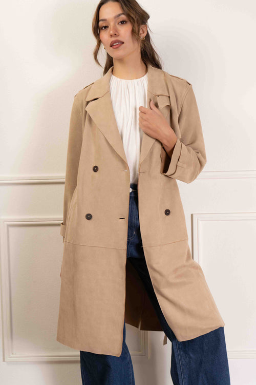 Carly Belted Trench Coat