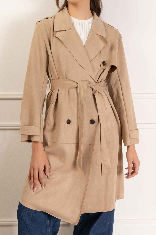 Carly Belted Trench Coat