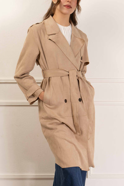 Carly Belted Trench Coat