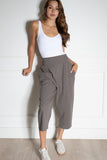 Casual Style Cropped Pants