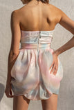 The cotton candy tube dress features a full strapless design and fun style perfect for a night out.